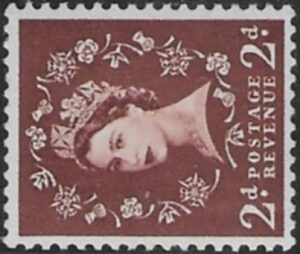 SG.518a  2d red-brown  (1952 Tudor Wmk sideways) U/M (MNH)