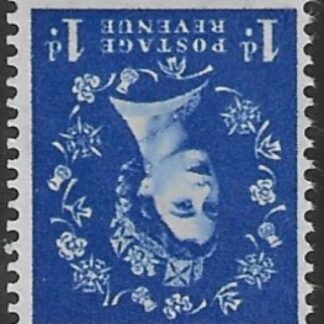 SG.516wi  1d ultramarine  (1952 Tudor Wmk. Inverted) U/M (MNH)