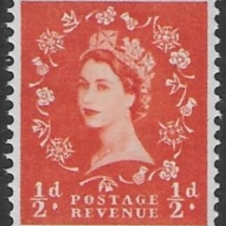 SG.540  ½d orange red  (1955 Edward Crown Wmk.) U/M (MNH)