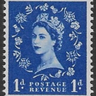 SG.541  1d ultramarine  (1955 Edward Crown Wmk.) U/M (MNH)