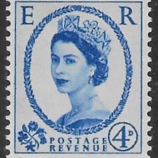 SG.546  4d ultramarine  (1955 Edward Crown Wmk.) U/M (MNH)