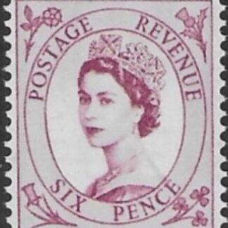 SG.548  6d reddish purple (1955 Edward Crown Wmk.) U/M (MNH)