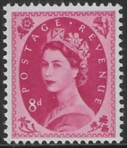 SG.550  8d magenta.  (1955 Edward Crown Wmk.) U/M (MNH)