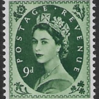 SG.551  9d bronze green.  (1955 Edward Crown Wmk.) U/M (MNH)