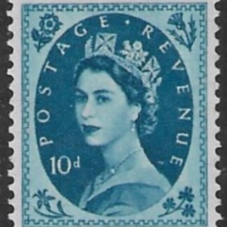 SG.552  10d. prussion blue  (1955 Edward Crown Wmk.) U/M (MNH)