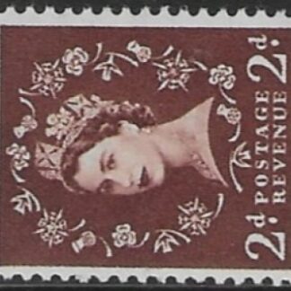 SG.543a  2d  red-brown. (1955 Edward Crown Wmk. sideways.) U/M (MNH)