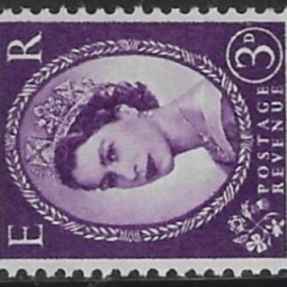 SG.545b   3d deep lilac. (1955 Edward Crown Wmk. sideways.) U/M (MNH)