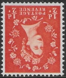 SG.540wi  ½d orange-red. (1955 Edward Crown Wmk. inverted.) U/M (MNH)