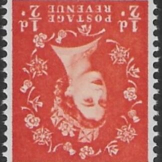 SG.540wi  ½d orange-red. (1955 Edward Crown Wmk. inverted.) U/M (MNH)
