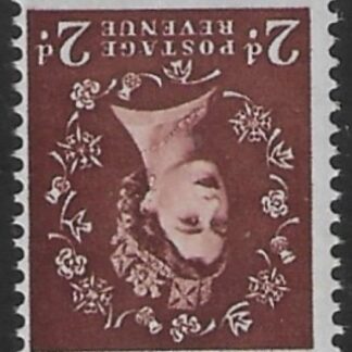 SG.543wi  2d red-brown. (1955 Edward Crown Wmk. inverted.) U/M (MNH)