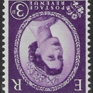 SG.545wi  3dd deep lilac (1955 Edward Crown Wmk. inverted.) U/M (MNH)