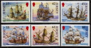 2009 Jersey SG.1470-5 Naval Connections (3rd series). 6 values.(face = £3.20) U/M (MNH)