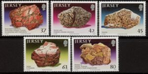 2010 Jersey SG.1490-4 Petrology. 5 values.(face = £2.10) U/M (MNH)
