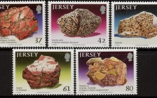 2010 Jersey SG.1490-4  Petrology. 5 values.(face = £2.10) U/M (MNH)