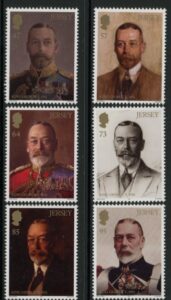 2016 Jersey  SG.2034-9 The Royal Legacy of QV & George V. 6 values.(face = £4.21) U/M (MNH)