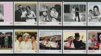 2016 Jersey  SG.2041-50  90th Birthday of Queen Elizabeth II. 10 values.(face = £7.49) U/M (MNH)
