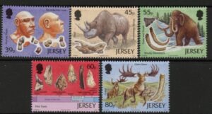 2010 Jersey  SG.1545-9  Archaeology  1st Series. 5 values (face = £2.89) U/M (MNH)
