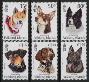 2024 Falkland Islands. SG.1561-6 Working Dogs. set 6 values U/M (MNH)