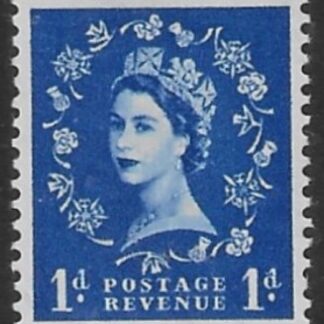 SG.571 1d ultramarine (1958 Multi Crowns Wmk.) U/M (MNH)