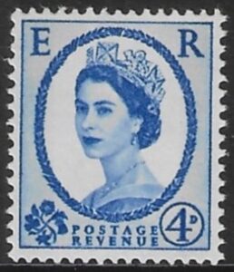 SG.576a 4d deep ultramarine (1958 Multi Crowns Wmk.) U/M (MNH)