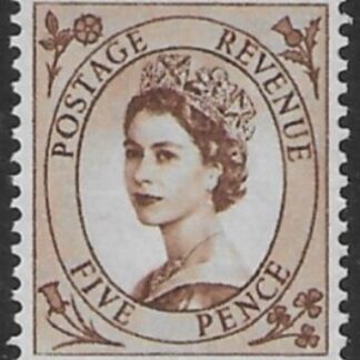 SG.578  5d brown (1958 Multi Crowns Wmk.) U/M (MNH)