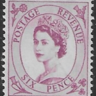 SG.579  6d deep claret (1958 Multi Crowns Wmk.) U/M (MNH)
