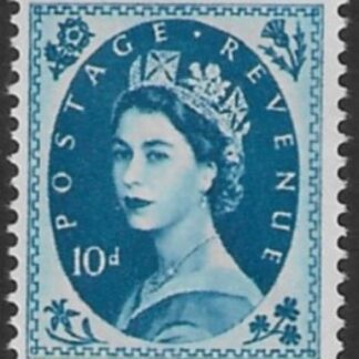 SG.583  10d prussian blue (1958 Multi Crowns Wmk.) U/M (MNH)