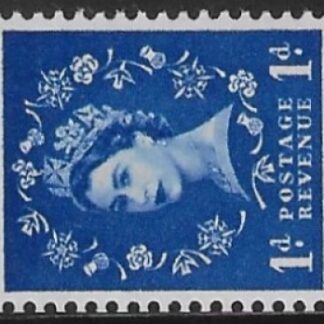 SG.571a  1d ultramarine  (1958 Multi Crowns sideways Wmk.) U/M (MNH)