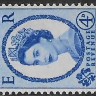 SG.576ab  4d ultramarine.  (1958 Multi Crowns sideways Wmk.) U/M (MNH)