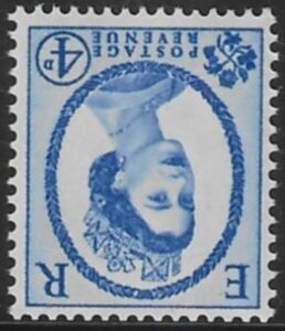 SG.576wi  4d deep ultramarine. (1958 Multi Crowns inverted Wmk.) U/M (MNH)