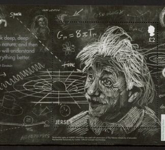 2016  Jersey  MS.2068  Centenary of Relativity. mini sheet (face value = £2.00) U/M (MNH)