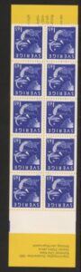 1981 Sweden SB353. Night & Day booklet pane of 10 (SG.1085) U/M (MNH)