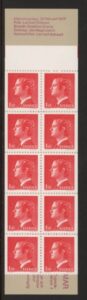 1977 Sweden SB315. booklet pane of 10 (SG.791a) U/M (MNH)