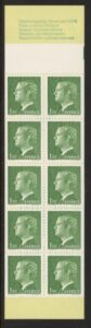 1978 Sweden SB325. booklet pane of 10 (SG.792a) U/M (MNH)