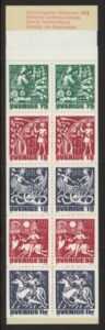 1991 Sweden SB439. Bergslagen Iron Industry booklet pane of 10 (SG.1592a) U/M (MNH)