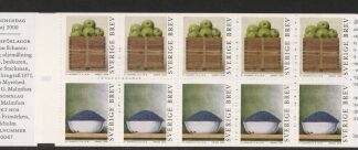 2000 Sweden  SB543. Modern Paintings. booklet pane of 10 (SG.2101a)  U/M (MNH)
