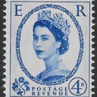 SG.593  4d ultramarine.  (1958 2nd graphites) U/M (MNH)
