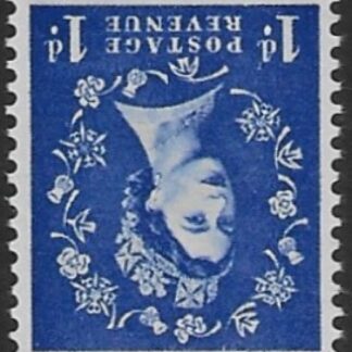 SG.588wi  1d  ultramarine.  (1958 2nd graphites inverted watermark) U/M (MNH)