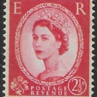 SG.606  2½d  carmine red (1959  Phosphor  graphites. multi crowns watermark) U/M (MNH)