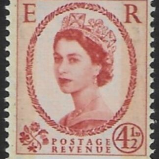 SG.609  4½d  chestnut (1959  Phosphor  graphites. multi crowns watermark) U/M (MNH)