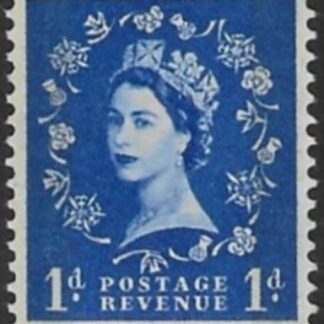 SG.600  1d ultramarine (1959  Phosphor  graphites. Edward  Crown watermark) U/M (MNH)