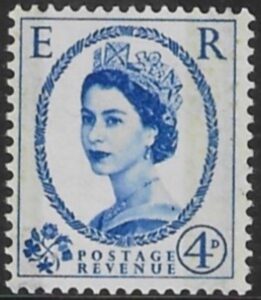 SG.608 4d ultramarine (1959 Phosphor graphites. multi crown watermark) U/M (MNH)