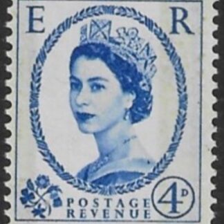 SG.608  4d ultramarine (1959  Phosphor  graphites. multi crown watermark) U/M (MNH)