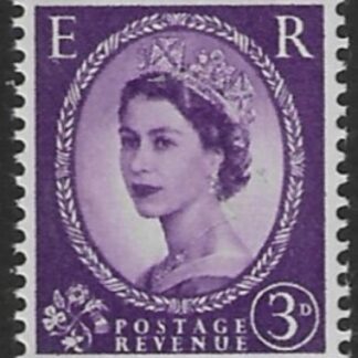 SG.615ca   3d deep lilac  left band  (1960 Phosphor crowns wmk.) U/M (MNH)
