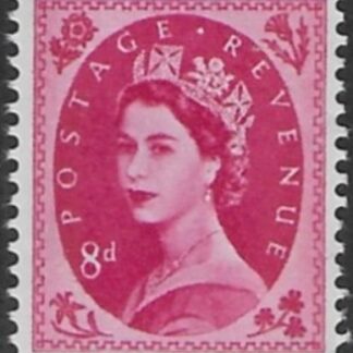 SG.617b   8d magenta  2 bands  (1960 Phosphor crowns wmk.) U/M (MNH)