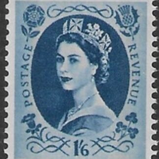 SG.618a   1s6d grey-blue  2 bands  (1960 Phosphor crowns wmk.) U/M (MNH)