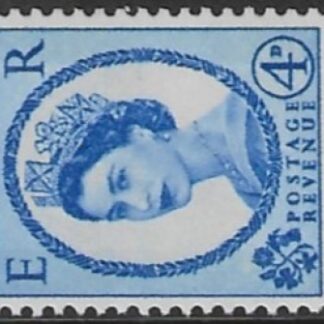 SG.616ab  4d ultramarine  2 band (1960 Phosphor crowns. sideways wmk.) U/M (MNH)