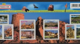 2008 France MS.4379 Regions Mini Sheet (11th Issue) U/M (MNH)