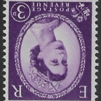 SG.615cwia  3d lilac  left band (1960 Phosphor crowns. inverted wmk.) U/M (MNH)