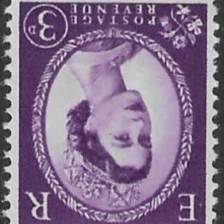 SG.615cewi  3d lilac centre band (1960 Phosphor crowns. inverted wmk.) U/M (MNH)